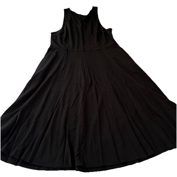 Torrid Black Ponte Skater Midi Dress Women’s Plus Size 3 Party Pockets Stretch - Picture 6 of 14